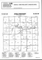 Akra Township Directory Map, Pembina County 2007